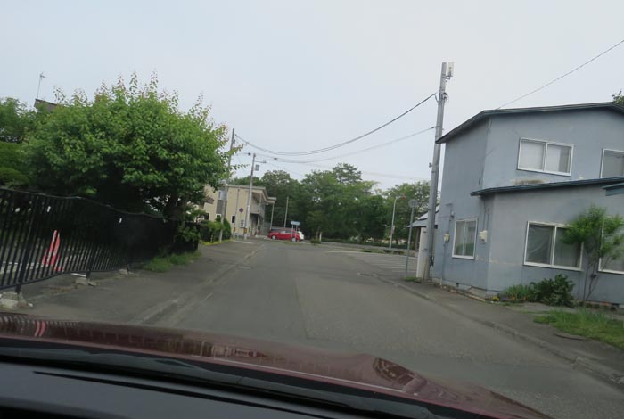 webnews今朝の北見／松浦水産駐車場裏の通り