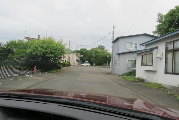 webnews今朝の北見／松浦水産駐車場裏の通り