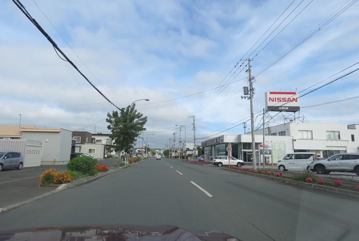 webnews今朝の北見／北見日産常盤店前