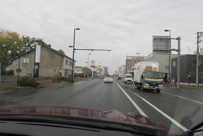 webnews今朝の北見/五差路から北見駅方向