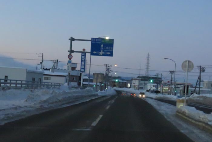 webnews今朝の北見／錦町の南岸通り交差点交差点