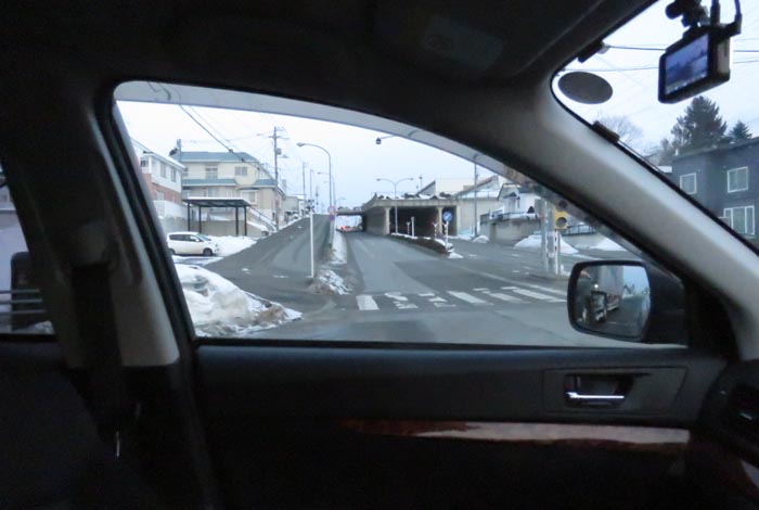 webnews今朝の北見/東9丁目歩道橋の交差点から左