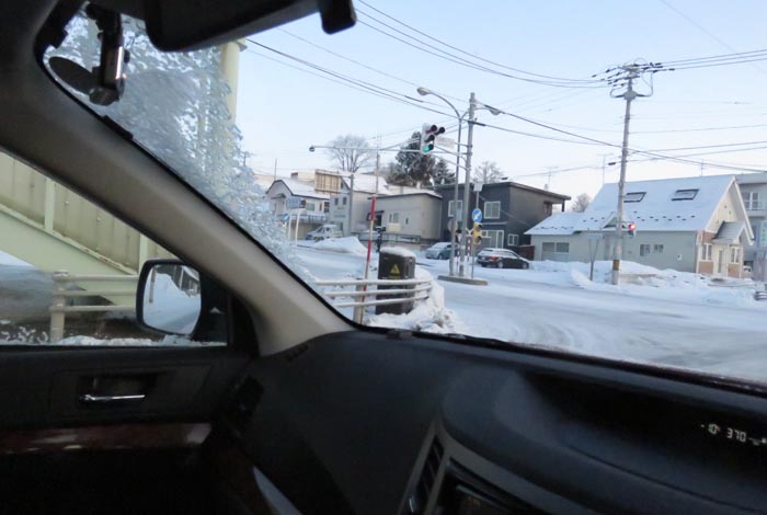 webnews今朝の北見／東９丁目歩道橋の交差点から左