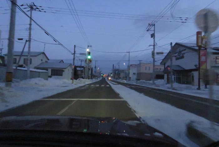webnews今朝の北見/とん田通り、南大通り交差点から国道39号方向