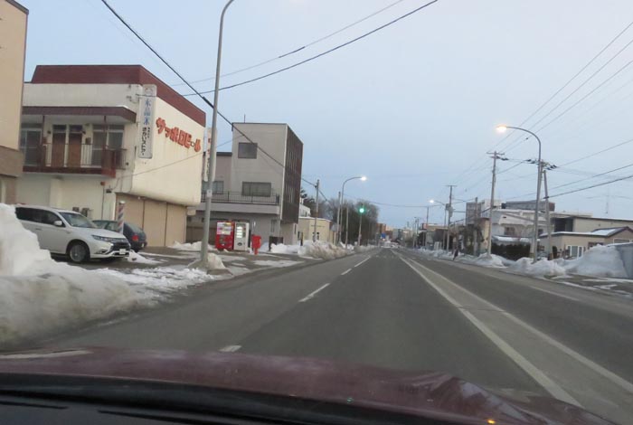 webnews今朝の北見／常盤通り、さかい商店前から北見市民会館方向