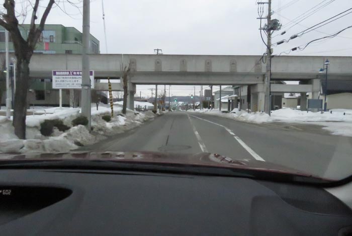 webnews今朝の北見／東６号昭和通りJR石北線高架橋下