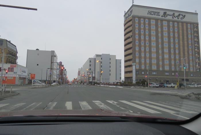 webnews今朝の北見/国道39号、大通りの西4丁目通り交差点