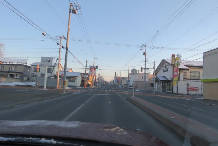 webnews今朝の北見/とん田通り、南大通り交差点から国道39号方向