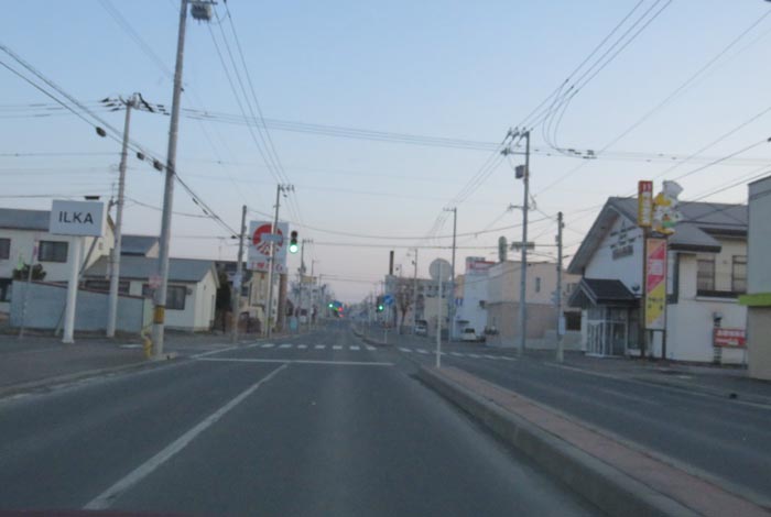 webnews今朝の北見/とん田通り、南大通り交差点から国道39号方向