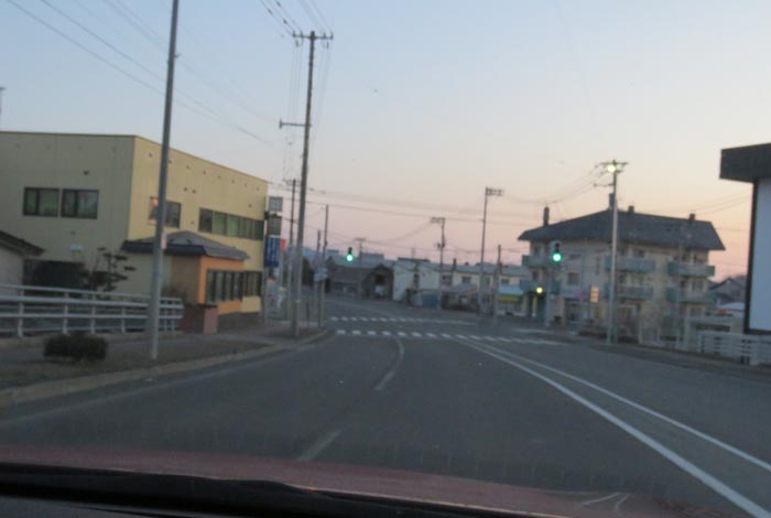 webnews今朝の北見/無加川橋を渡り南大通り交差点方向