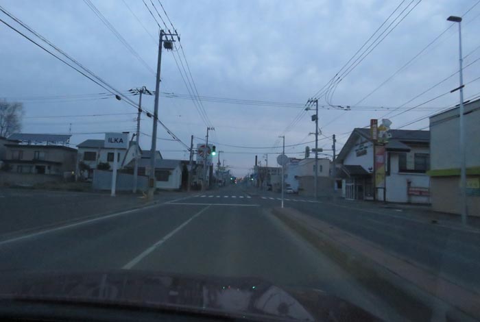 webnews今朝の北見/とん田通り、南大通り交差点から国道39号方向