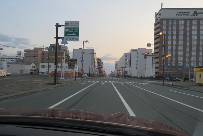 webnews今朝の北見/国道39号、大通りの西4丁目通り交差点
