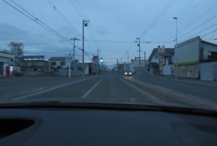 webnews今朝の北見/とん田通り、南大通り交差点から国道39号方向