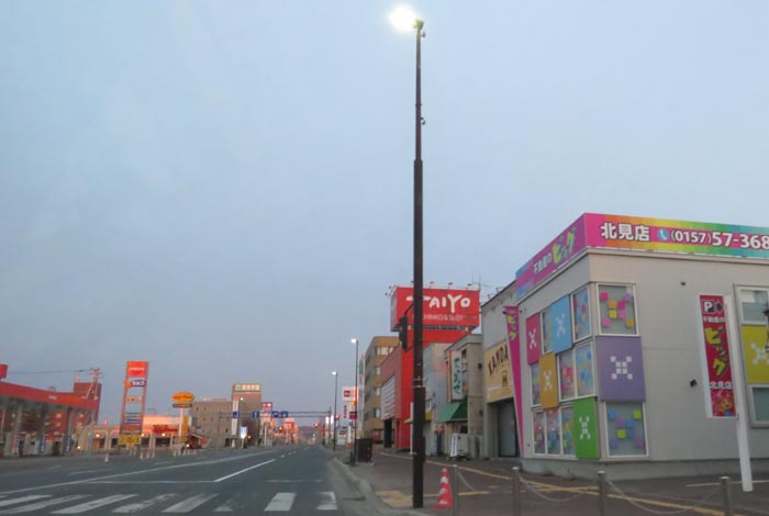 webnews今朝の北見／国道39号緑園通り方向
