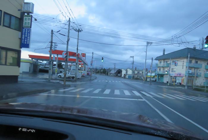 webnews今朝の北見/無加川橋を渡り南大通り交差点方向