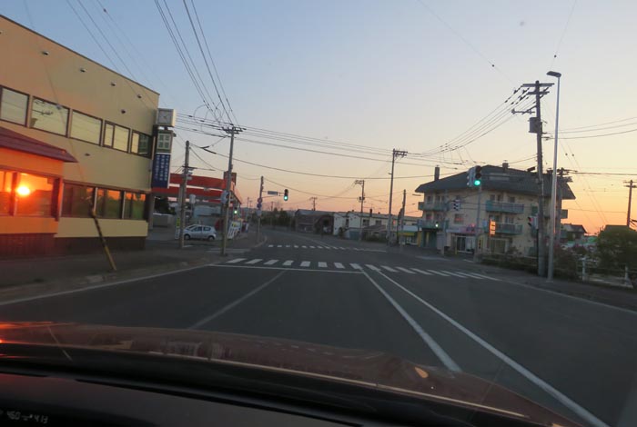 webnews今朝の北見/無加川橋を渡り南大通り交差点方向