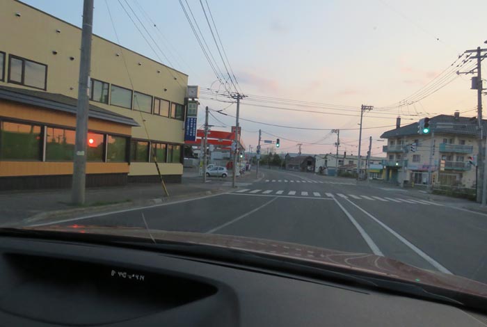 webnews今朝の北見/無加川橋を渡り南大通り交差点方向