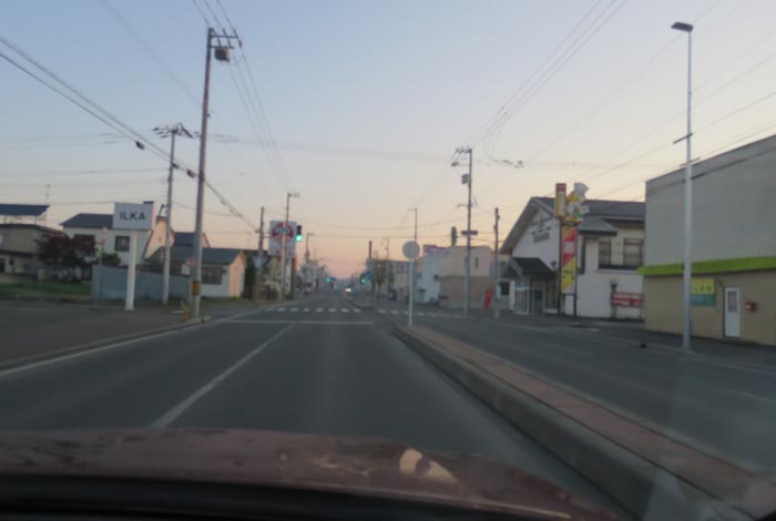 webnews今朝の北見/とん田通り、南大通り交差点から国道39号方向