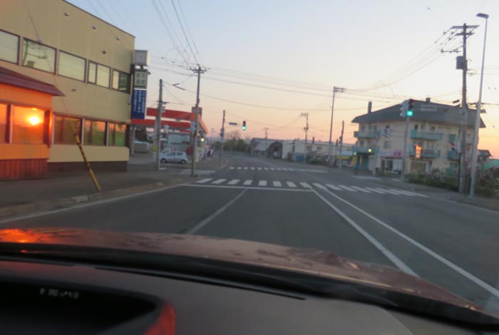 webnews今朝の北見/無加川橋を渡り南大通り交差点方向