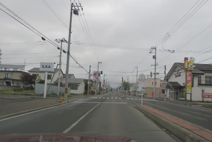 webnews今朝の北見/とん田通り、南大通り交差点から国道39号方向