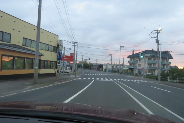 webnews今朝の北見/無加川橋を渡り南大通り交差点方向