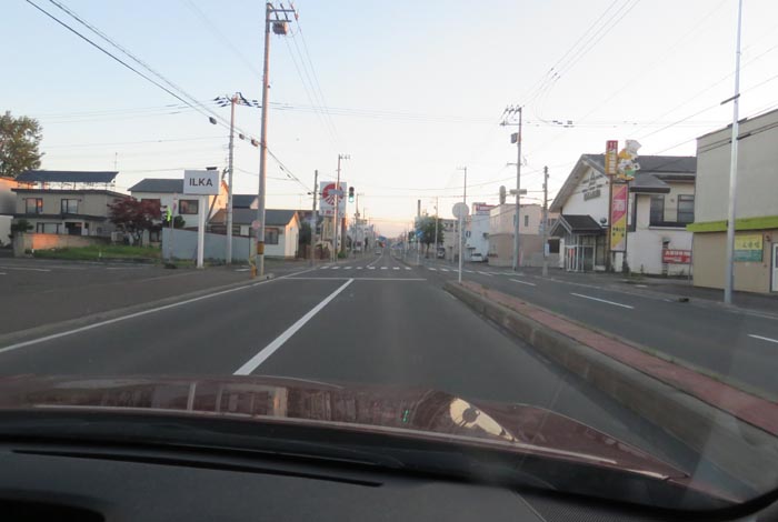 webnews今朝の北見/とん田通り、南大通り交差点から国道39号方向