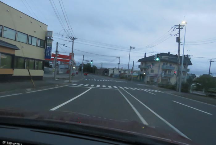 webnews今朝の北見/無加川橋を渡り南大通り交差点方向