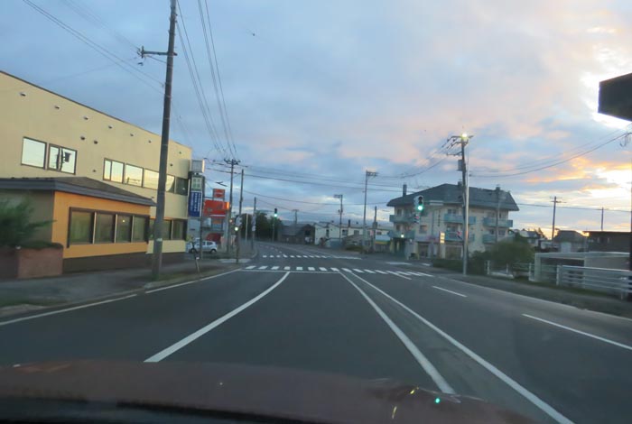 webnews今朝の北見/無加川橋を渡り南大通り交差点方向