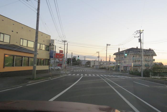 webnews今朝の北見/無加川橋を渡り南大通り交差点方向