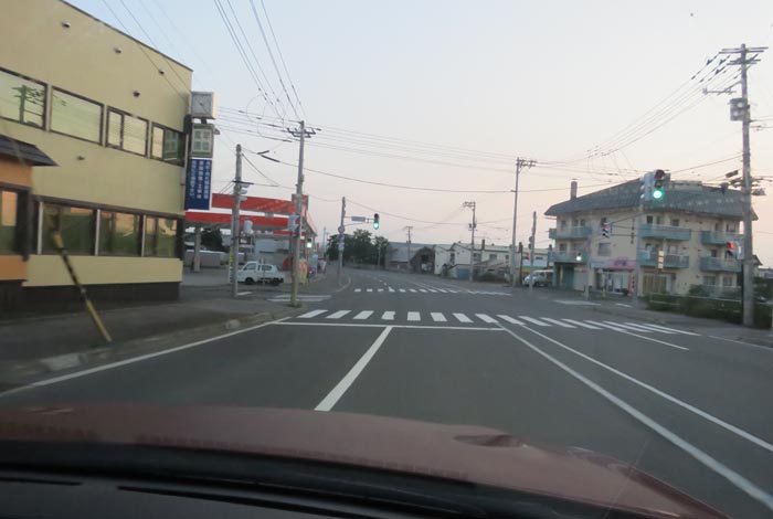 webnews今朝の北見/無加川橋を渡り南大通り交差点方向