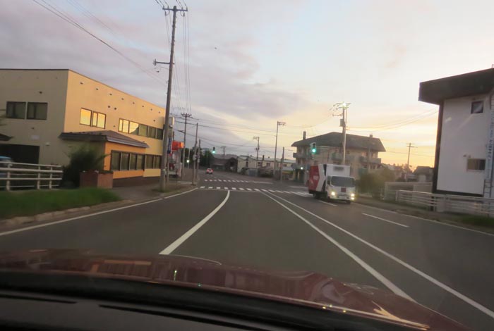 webnews今朝の北見/無加川橋を渡り南大通り交差点方向