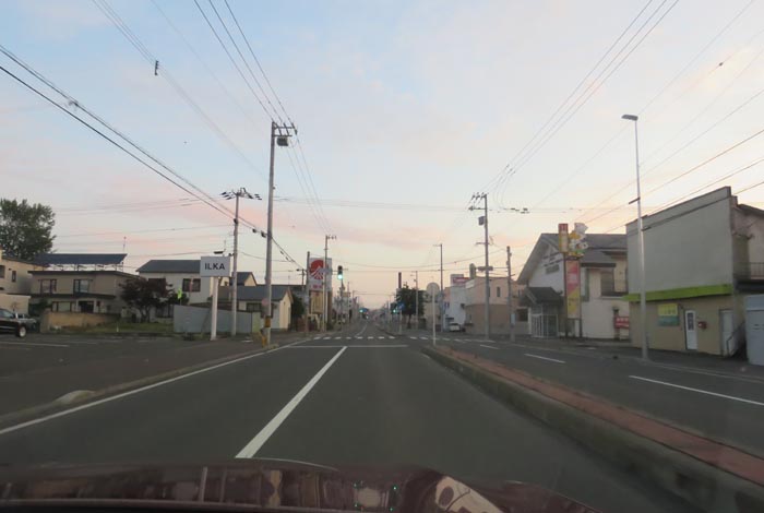 webnews今朝の北見/とん田通り、南大通り交差点から国道39号方向