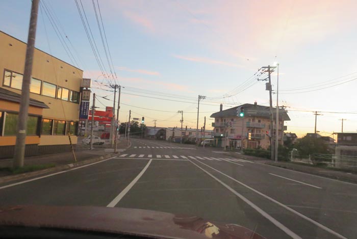 webnews今朝の北見/無加川橋を渡り南大通り交差点方向