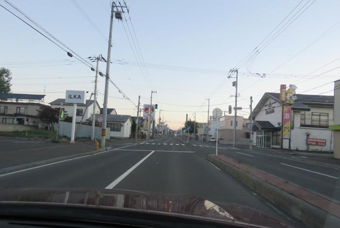 webnews今朝の北見/とん田通り、南大通り交差点から国道39号方向