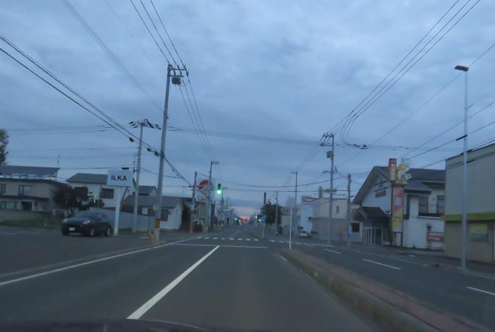 webnews今朝の北見/とん田通り、南大通り交差点から国道39号方向