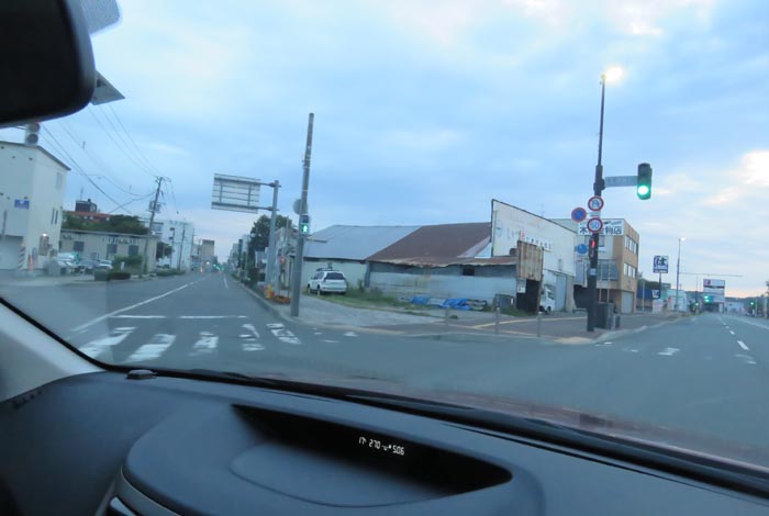 webnews今朝の北見/交差点から北4条通り側のパレスビル方向