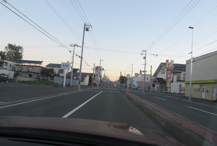 webnews今朝の北見/とん田通り、南大通り交差点から国道39号方向