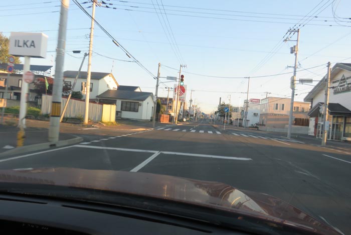 webnews今朝の北見/とん田通り、南大通り交差点から国道39号方向