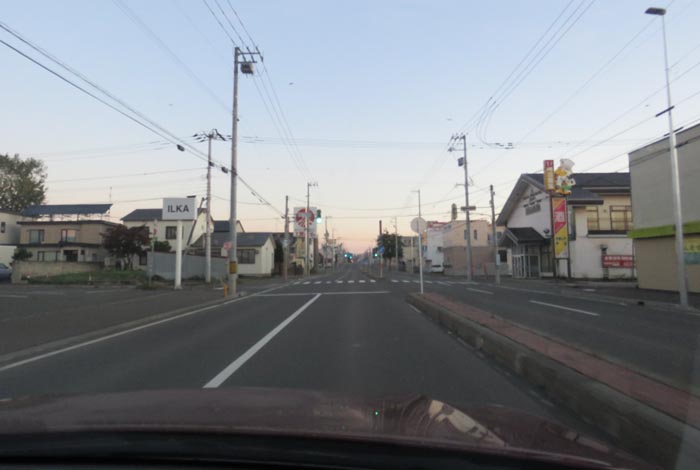 webnews今朝の北見/とん田通り、南大通り交差点から国道39号方向