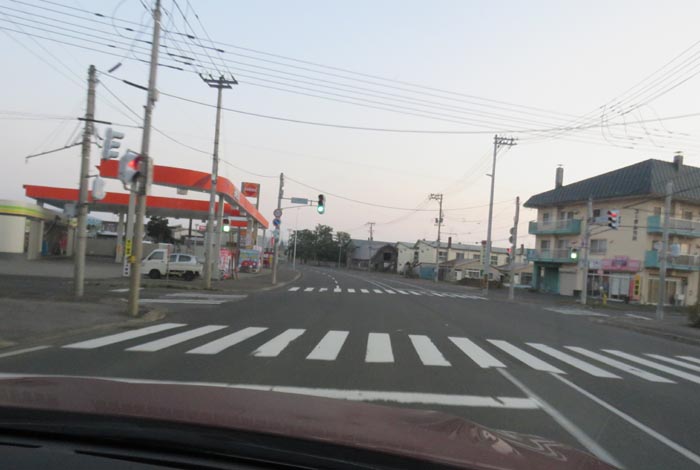 webnews今朝の北見/無加川橋を渡り南大通り交差点方向