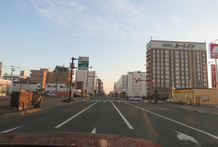 webnews今朝の北見/国道39号、大通りの西4丁目通り交差点