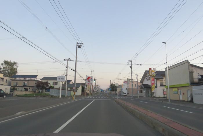 webnews今朝の北見/とん田通り、南大通り交差点から国道39号方向