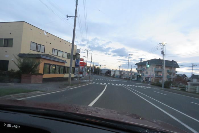 webnews今朝の北見/無加川橋を渡り南大通り交差点方向