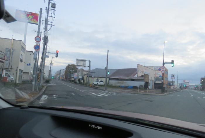 webnews今朝の北見/交差点から北4条通り側のパレスビル方向