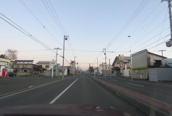 webnews今朝の北見/とん田通り、南大通り交差点から国道39号方向
