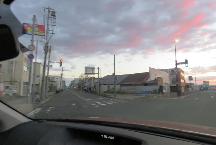 webnews今朝の北見/交差点から北4条通り側のパレスビル方向