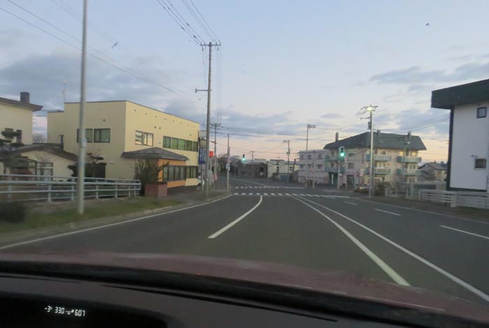 webnews今朝の北見/無加川橋を渡り南大通り交差点方向