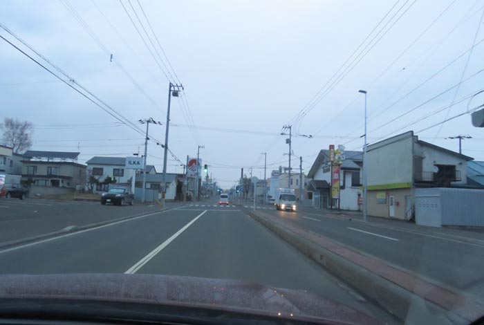 webnews今朝の北見/とん田通り、南大通り交差点から国道39号方向