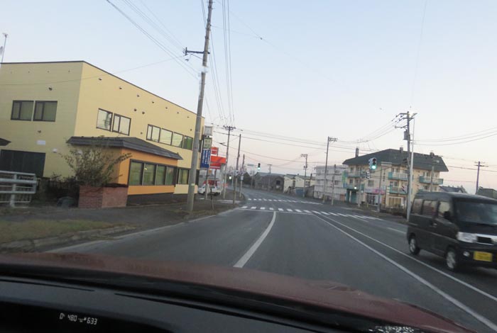 webnews今朝の北見/無加川橋を渡り南大通り交差点方向