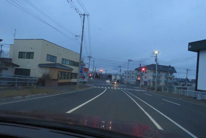 webnews今朝の北見/無加川橋を渡り南大通り交差点方向